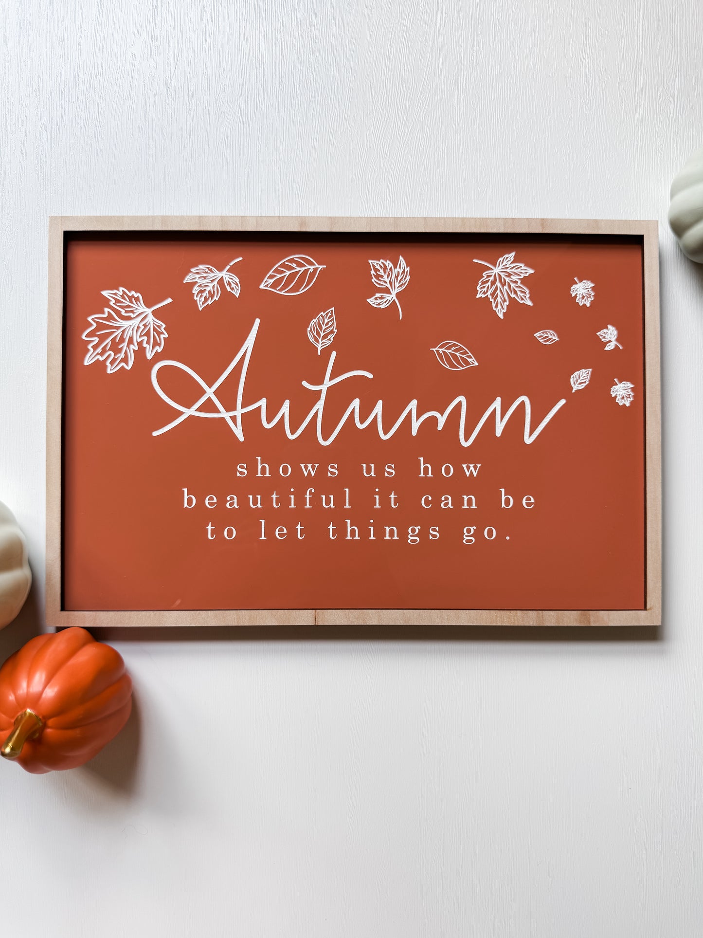 Interchangeable Fall Decor Signs| Framed Sign | Handmade | Laser Engraved | Pick Your Style | Fall Decor | Autumn Signs