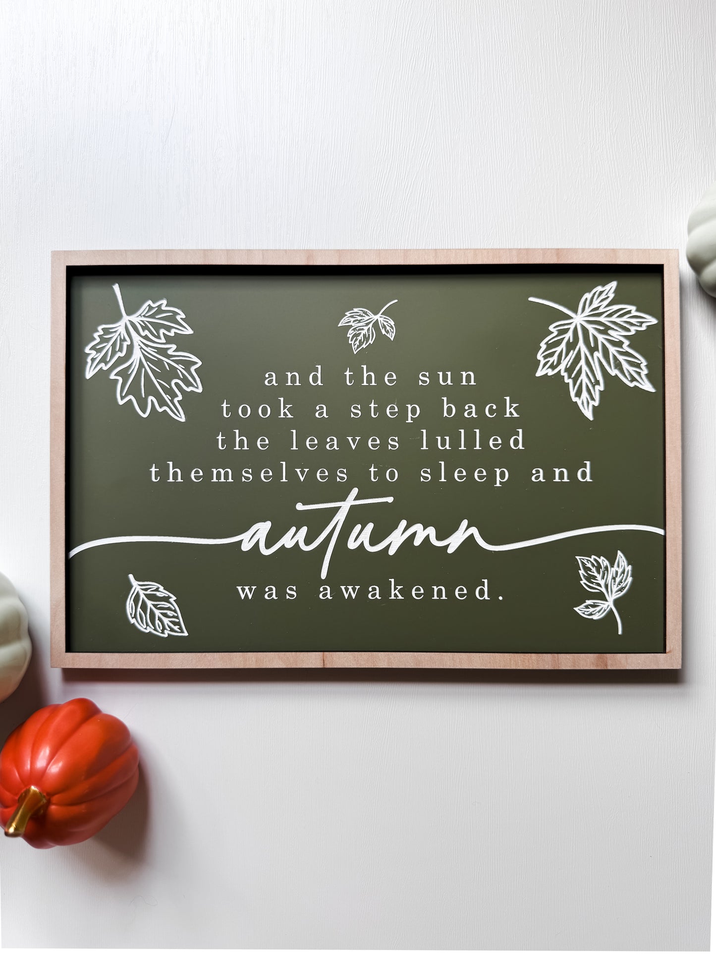 Interchangeable Fall Decor Signs| Framed Sign | Handmade | Laser Engraved | Pick Your Style | Fall Decor | Autumn Signs