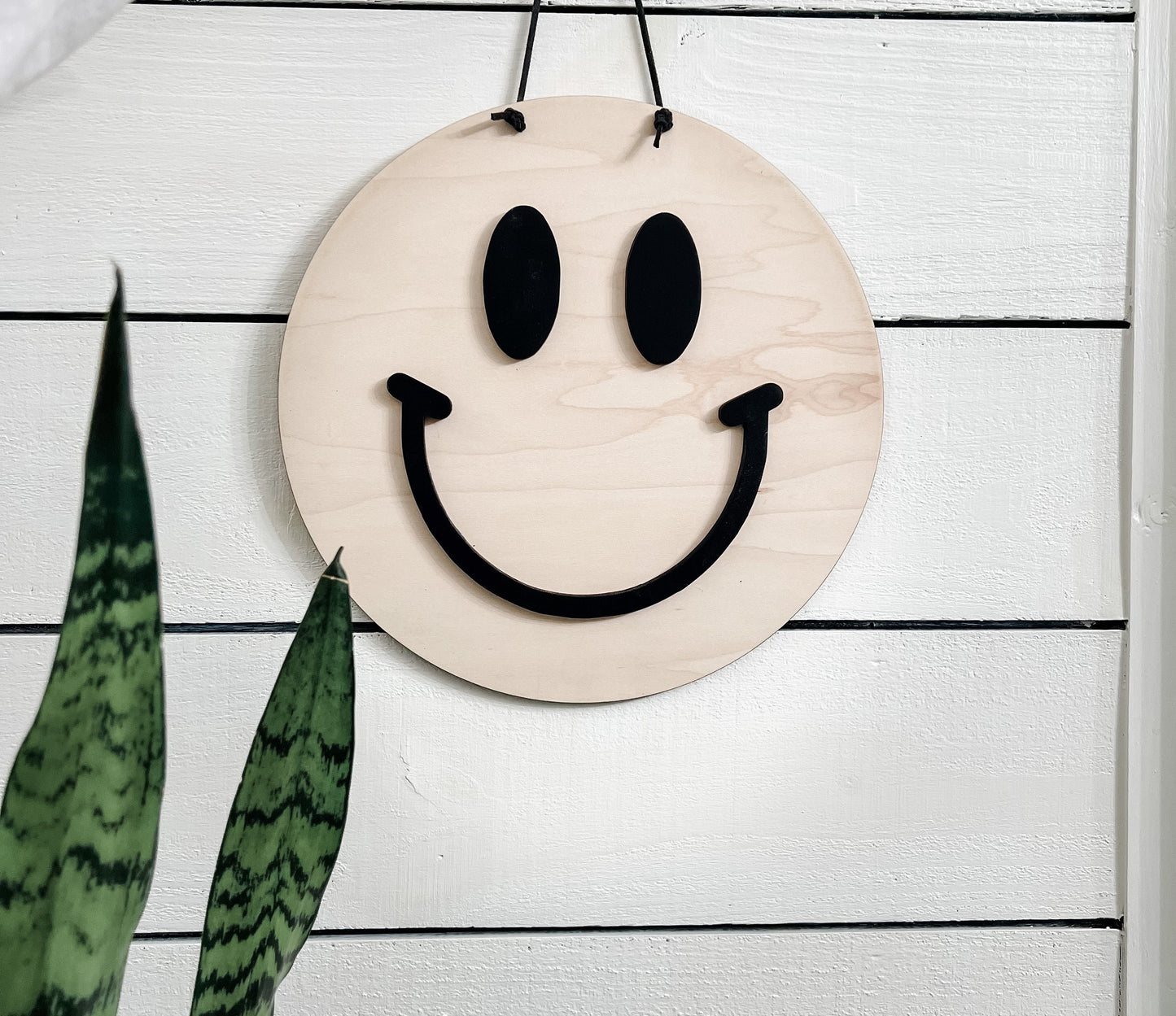 Small 3D Retro Smiley Face Sign | Home Decor | | Wall Sign | Office Sign | Happy Face | Boho Decor | Wall Hanging