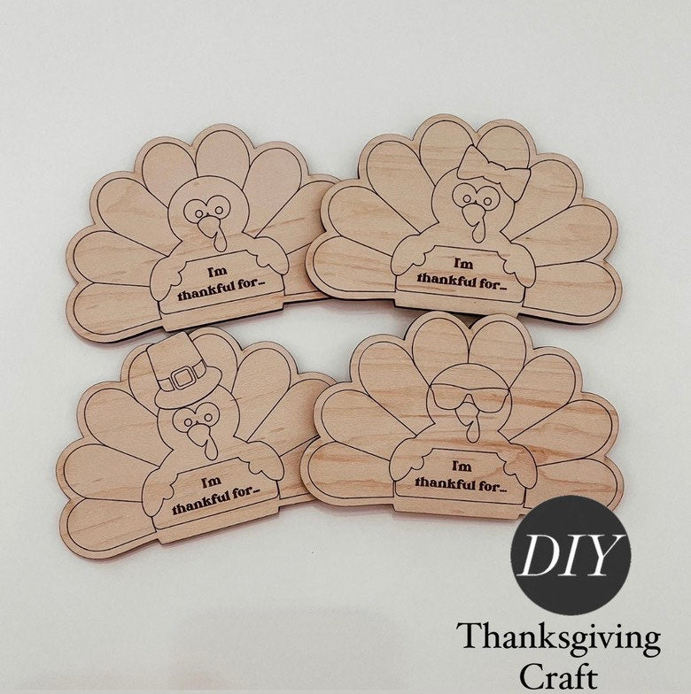 DIY I’m Thankful For Magnet Pick Your Style | Kids Thanksgiving Craft | Homeschool Craft | DIY Thanksgiving Kit | Pick your style