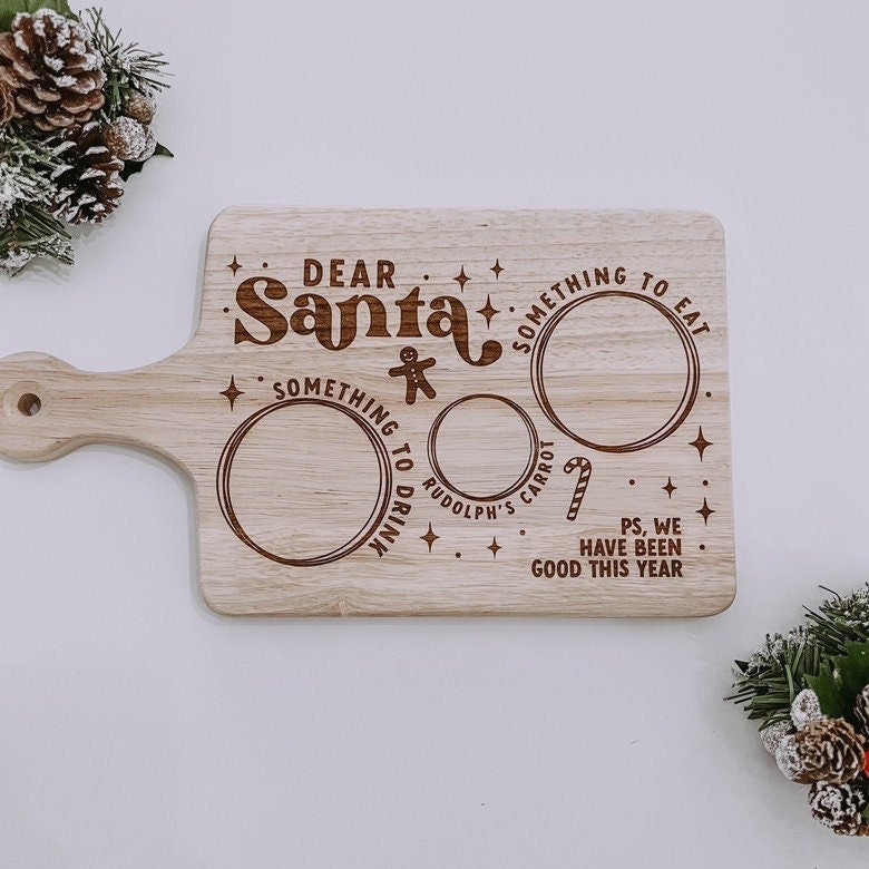 Santa’s Cookies Tray | Milk and Cookies for Santa | Christmas Eve Cookie Tray | Santa’s Treats
