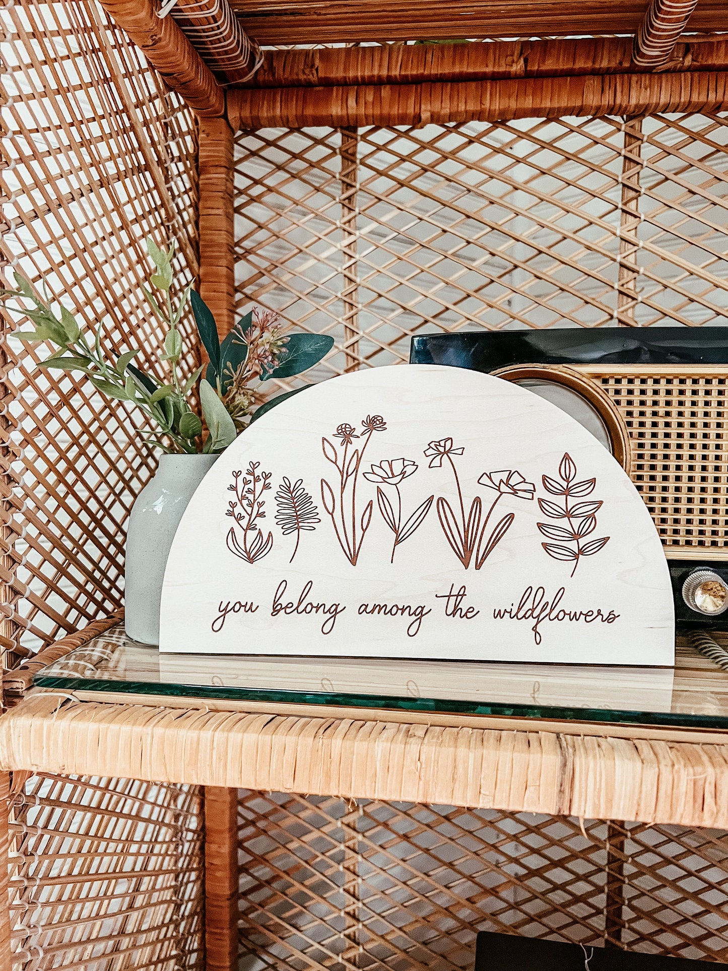 You belong among the wildflowers, Nursery Wall Decor, Wildflower Sign, Spring Wall Art, Boho Wall Art