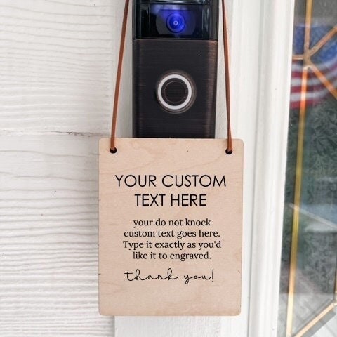 CUSTOM Please Do Not Knock or Ring Doorbell No Need to Get the Dogs Involved Sign | Door Sign | Do not Disturb