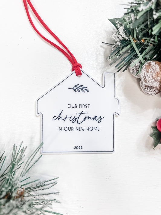 Our First Christmas In Our New Home Ornament, 2023 Christmas Ornament, Christmas Gift, 2023 Memory | New Homeowners Ornament