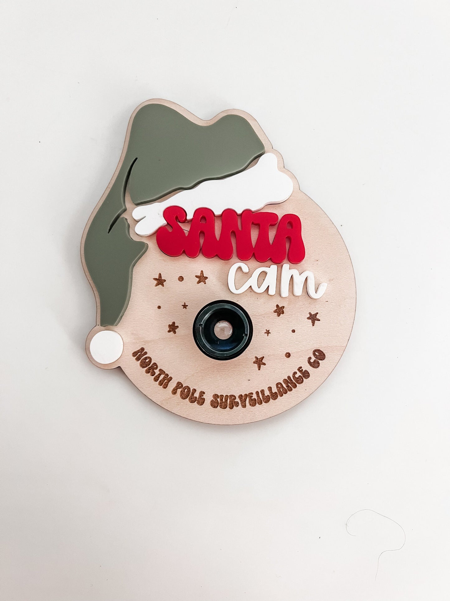 Santa Cam Ornament | Santa Cam Magnet | North Pole Surveillance Co | Christmas Magic | Kids Christmas