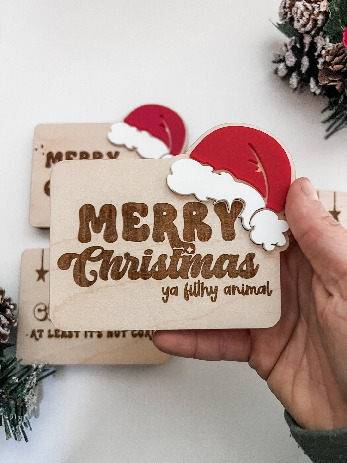 Christmas Gift Card Holder| Pick Your Style | Gift Idea | Sliding Gift Card Holder | Best Wishes, Warmest Regards | Funny Gift Card Holders