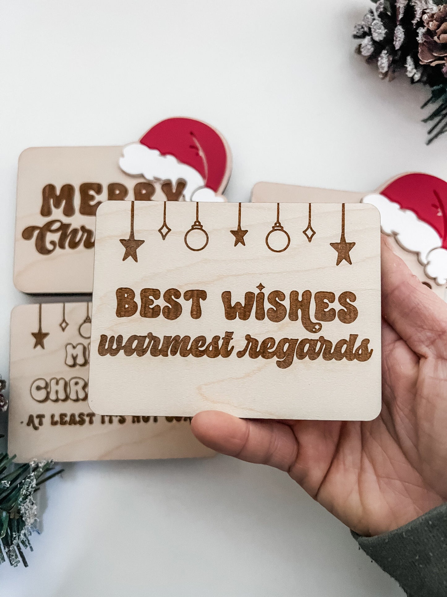 Christmas Gift Card Holder| Pick Your Style | Gift Idea | Sliding Gift Card Holder | Best Wishes, Warmest Regards | Funny Gift Card Holders