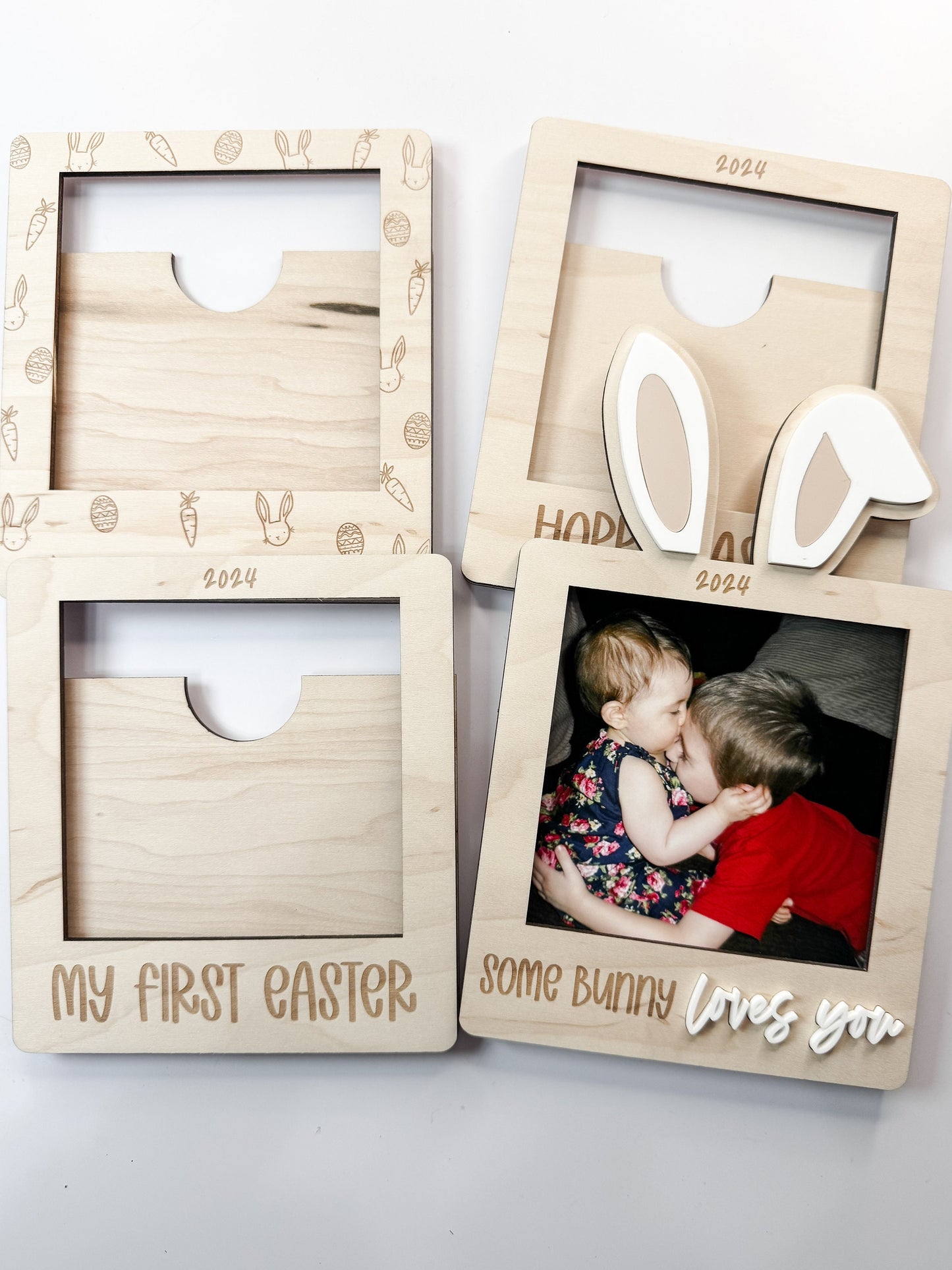 Easter Picture Frame Magnet, Custom Picture Frame | Sentimental Gift | Picture Frame | Handmade | Some Bunny Loves You | First Easter